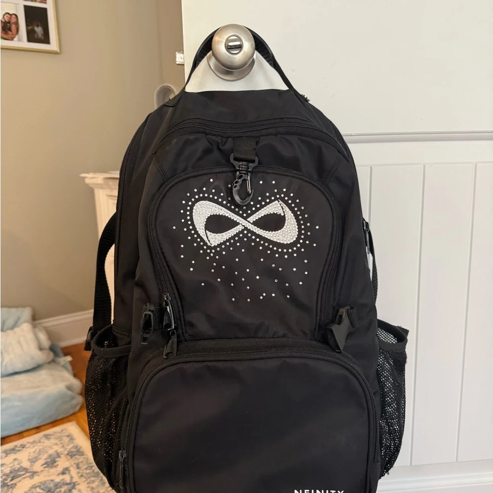 Black cheer infinity Backpack - Picture 1 of 7